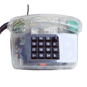 Fe TAp 92-1A ALPHA transparentes Ausstellungstelefon