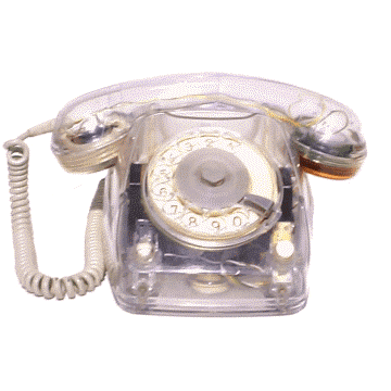 W616 Ausstellungs-Telefon im Klarsichtgehuse